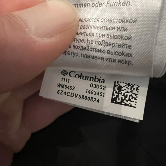 Columbia Omni Shield Goose Down Filled Puffer Coat Corduroy Collar - Picture 9 of 11